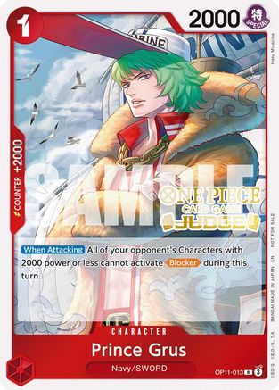 Prince Grus (Judge Pack Vol. 7) [One Piece Promotion Cards] Rare