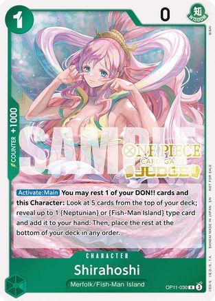 Shirahoshi (Judge Pack Vol. 7) [One Piece Promotion Cards] Rare