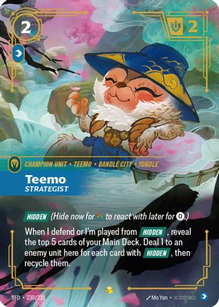 Teemo - Strategist (Overnumbered) (230/221) [Spiritforged] Foil