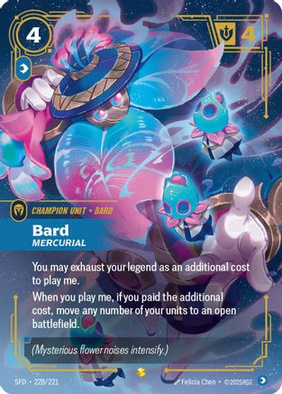 Bard - Mercurial (Overnumbered) (228/221) [Spiritforged] Foil