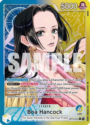 Boa Hancock - OP14-041 (Alternate Art) [The Azure Sea's Seven] Leader