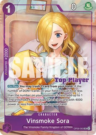 Vinsmoke Sora (CS 25-26 Top Player Pack Vol. 2) [One Piece Promotion Cards] Uncommon