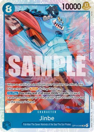 Jinbe - OP14-049 [The Azure Sea's Seven] Super Rare