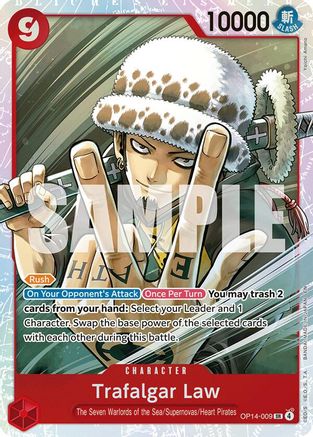 Trafalgar Law - OP14-009 [The Azure Sea's Seven] Super Rare