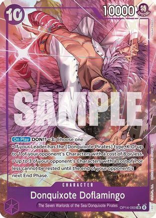 Donquixote Doflamingo - OP14-069 (Alternate Art) [The Azure Sea's Seven] Super Rare