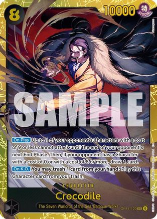 Crocodile - OP14-120 [The Azure Sea's Seven] Secret Rare
