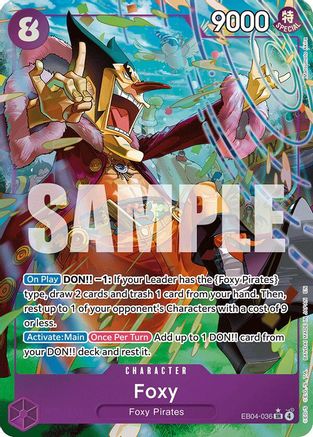 Foxy (Alternate Art) [The Azure Sea's Seven] Super Rare