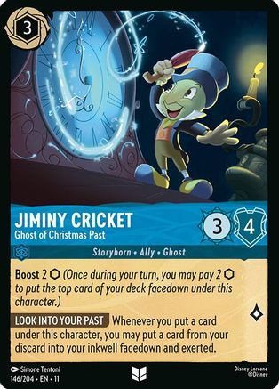 Jiminy Cricket - Ghost of Christmas Past (146/204) Winterspell (Cold Foil)