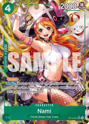 Nami (Alternate Art) [The Azure Sea's Seven] Super Rare