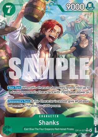 Shanks (Alternate Art) [The Azure Sea's Seven] Rare