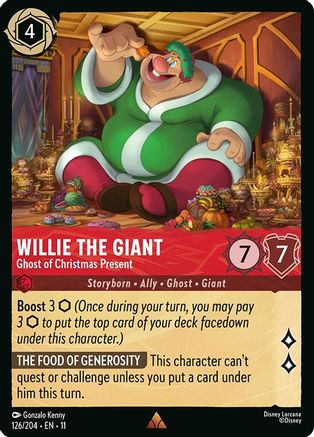 Willie the Giant - Ghost of Christmas Present (126/204) Winterspell (Cold Foil)