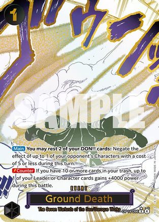 Ground Death (Alternate Art) [The Azure Sea's Seven] Rare