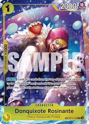 Donquixote Rosinante - OP12-108 [The Azure Sea's Seven] Treasure Rare