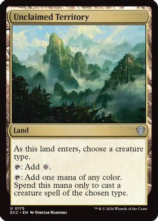 Unclaimed Territory (ECC-175) - Commander: Lorwyn Eclipsed