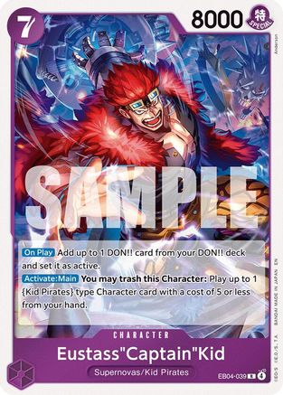 Eustass"Captain"Kid - EB04-039 [The Azure Sea's Seven] Rare