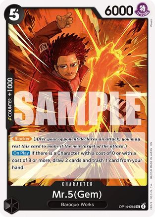 Mr.5(Gem) [The Azure Sea's Seven] Uncommon