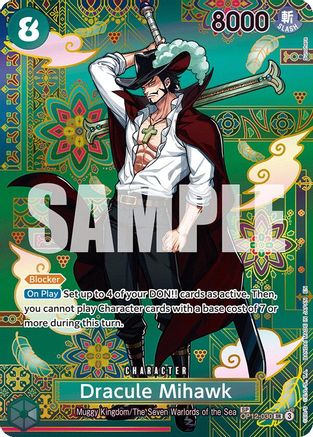 Dracule Mihawk - OP12-030 (SP) [The Azure Sea's Seven] Super Rare