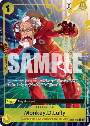 Monkey.D.Luffy (012) (Full Art) [Starter Deck 29: Egghead] Common