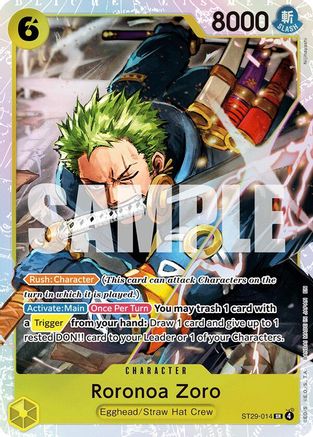 Roronoa Zoro [Starter Deck 29: Egghead] Super Rare