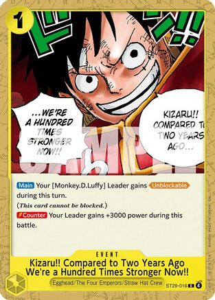 Kizaru!! Compared to Two Years Ago We're a Hundred Times Stronger Now!! [Starter Deck 29: Egghead] Common