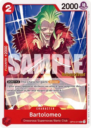 Bartolomeo [The Azure Sea's Seven Release Event Cards] Uncommon