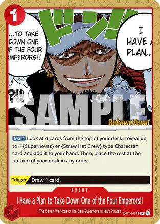 I Have a Plan to Take Down One of the Four Emperors!! [The Azure Sea's Seven Release Event Cards] Uncommon