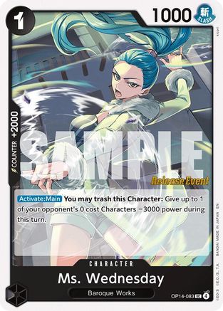 Ms. Wednesday [The Azure Sea's Seven Release Event Cards] Uncommon