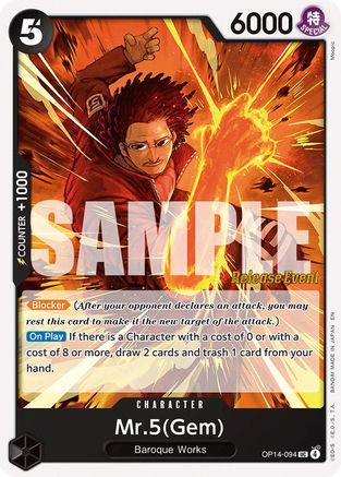Mr.5(Gem) [The Azure Sea's Seven Release Event Cards] Uncommon