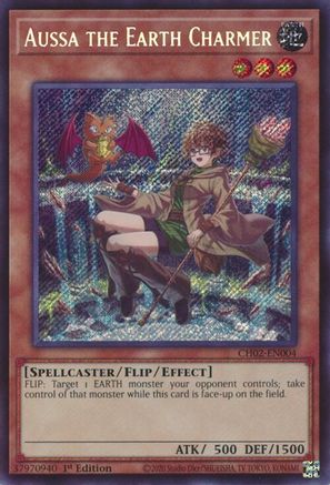 Aussa the Earth Charmer [CH02-EN004] Secret Rare