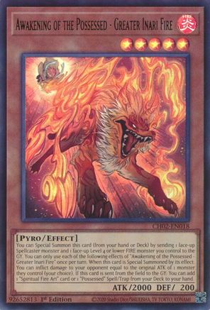 Awakening of the Possessed - Greater Inari Fire [CH02-EN018] Ultra Rare