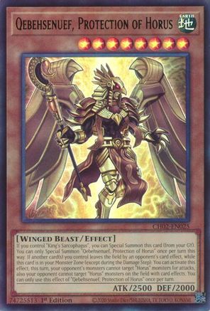 Qebehsenuef, Protection of Horus [CH02-EN025] Ultra Rare