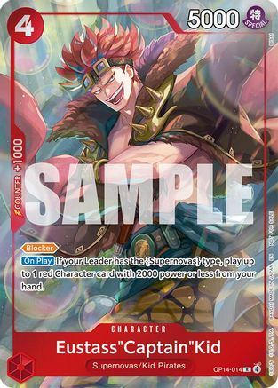 Eustass"Captain"Kid - OP14-014 (Dash Pack) [The Azure Sea's Seven] Rare