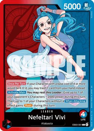 Nefeltari Vivi - 001 [Extra Booster: One Piece Heroines Edition] Leader