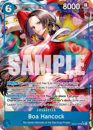 Boa Hancock (Alternate Art) [Extra Booster: One Piece Heroines Edition] Super Rare