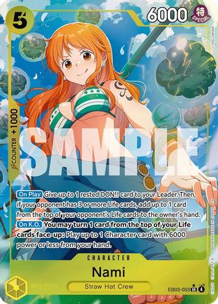 Nami (053) (Alternate Art) [Extra Booster: One Piece Heroines Edition] Super Rare