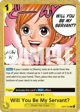 Will You Be My Servant? [Extra Booster: One Piece Heroines Edition] Common