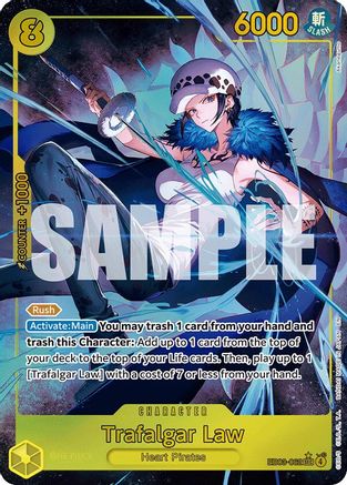 Trafalgar Law (Alternate Art) [Extra Booster: One Piece Heroines Edition] Secret Rare