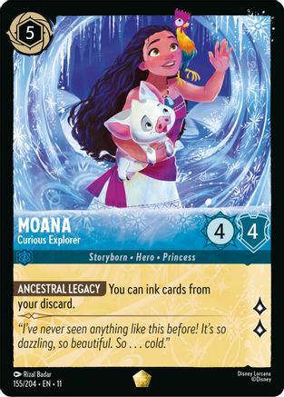 Moana - Curious Explorer (155/204) Winterspell (Non-Foil)