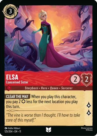 Elsa - Concerned Sister (125/204) Winterspell (Non-Foil)