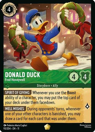 Donald Duck - Fred Honeywell (93/204) Winterspell (Cold Foil)