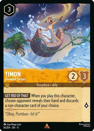 Timon - Snowball Swiper (16/204) Winterspell (Non-Foil)