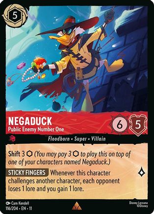 Negaduck - Public Enemy Number One (116/204) Winterspell (Cold Foil)