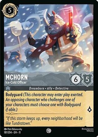 McHorn - Ice-Cold Officer (181/204) Winterspell (Non-Foil)