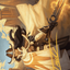 Omenport Vigilante // Omenport Vigilante (AOTJ-003) - Outlaws of Thunder Junction Art Series (Borderless)