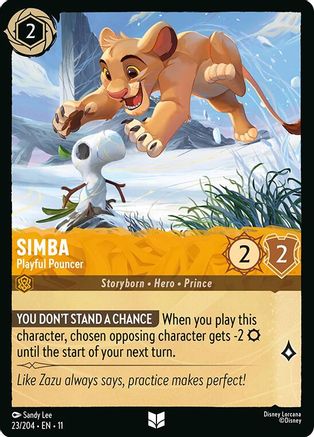 Simba - Playful Pouncer (23/204) Winterspell (Cold Foil)