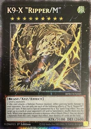 K9-X "Ripper/M" (Starlight Rare) [BPRO-EN043] Starlight Rare