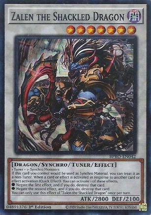 Zalen the Shackled Dragon [BPRO-EN042] Super Rare