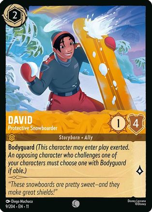 David - Protective Snowboarder (9/204) Winterspell (Non-Foil)