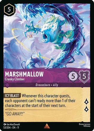 Marshmallow - Cranky Climber (53/204) Winterspell (Non-Foil)