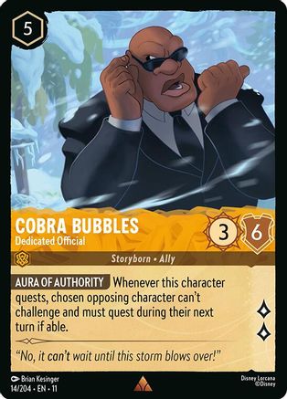 Cobra Bubbles - Dedicated Official (14/204) Winterspell (Cold Foil)